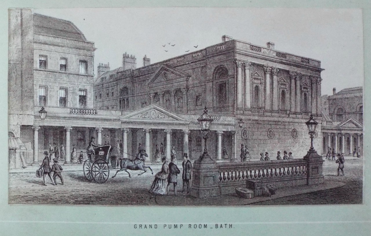 Chromo-lithograph - Grand Pump Room _ Bath. - T