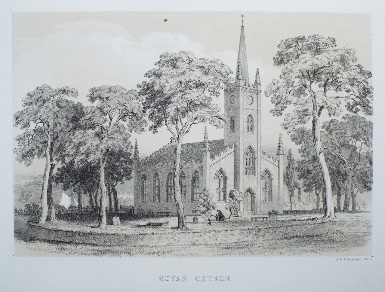 Lithograph - Govan Church