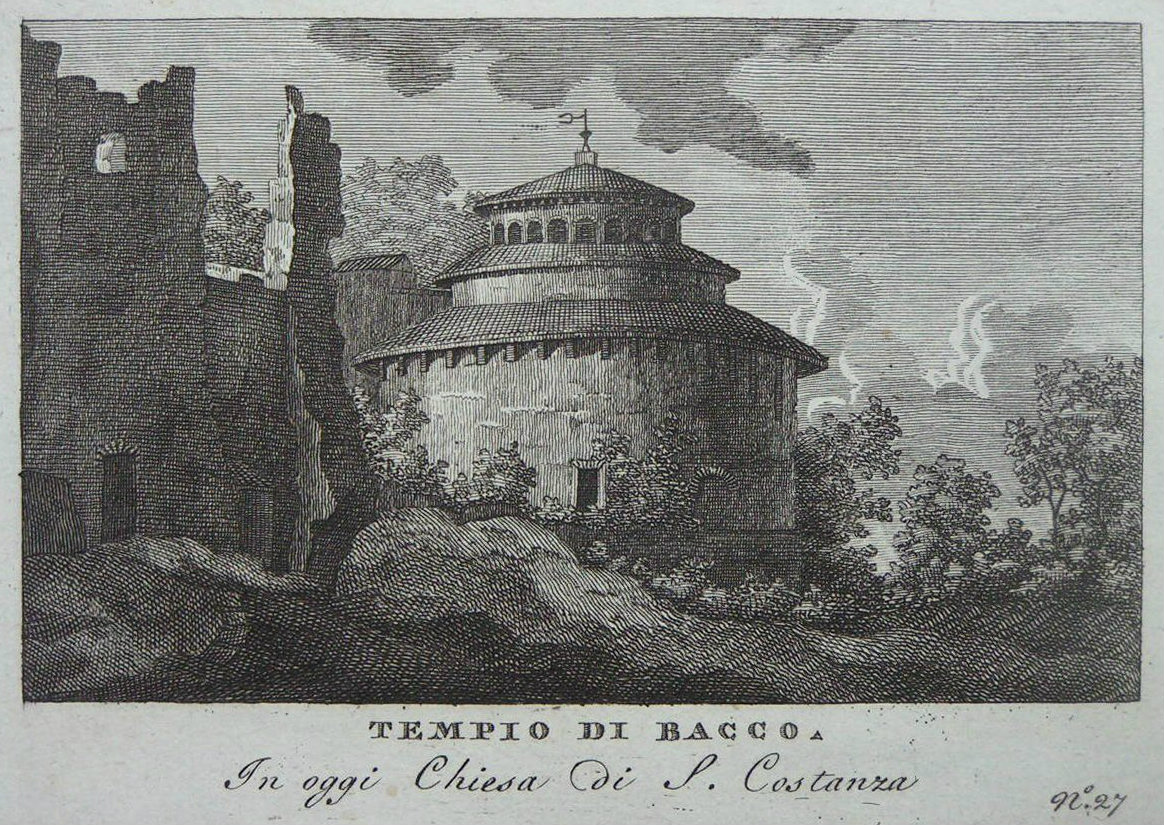 Print - Templo di Bacco. In oggi Chiesa di S. Costanze