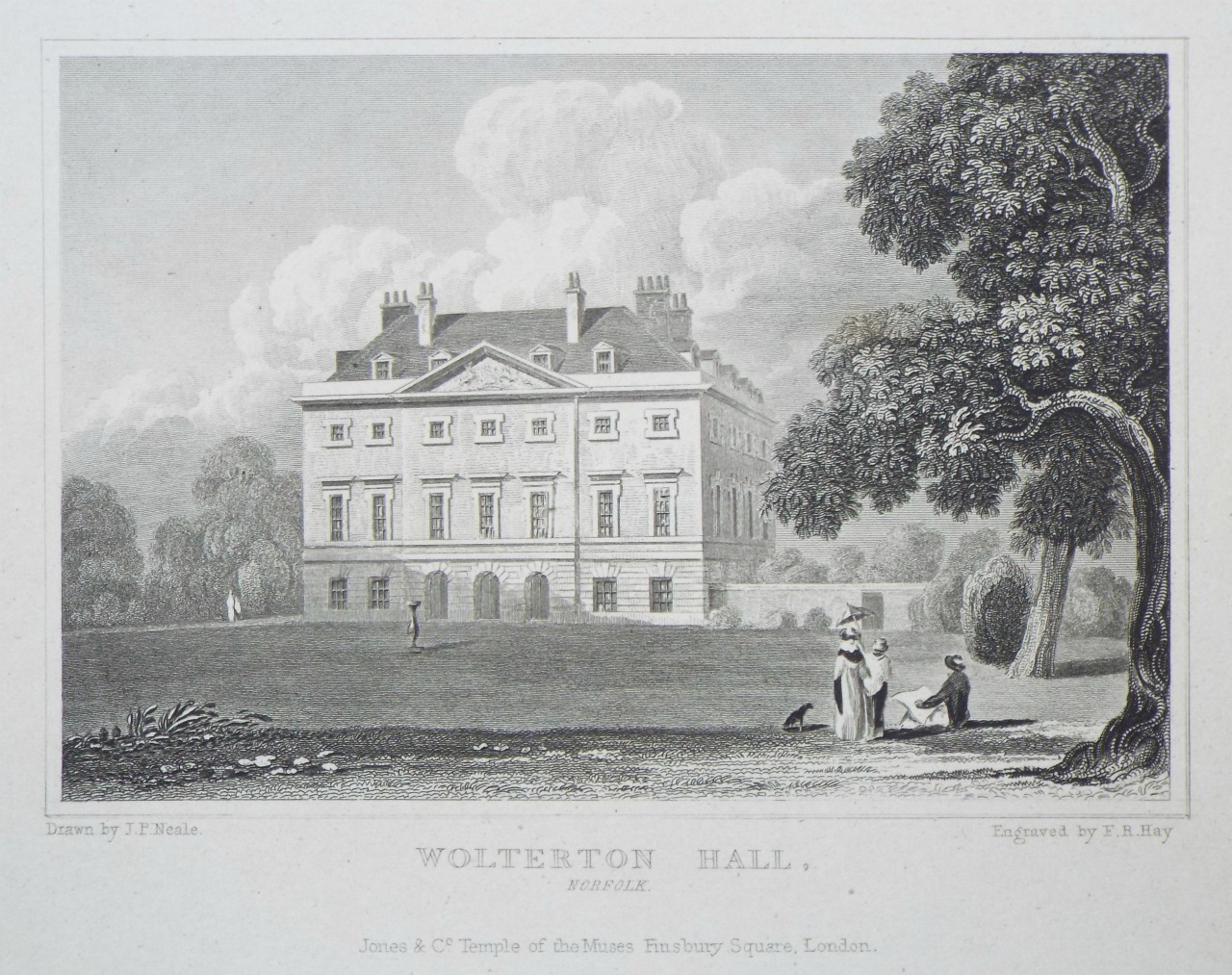 Print - Wolterton Hall, Norfolk. - Hay