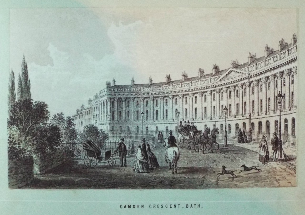 Chromo-lithograph - Camden Crescent _ Bath. - T