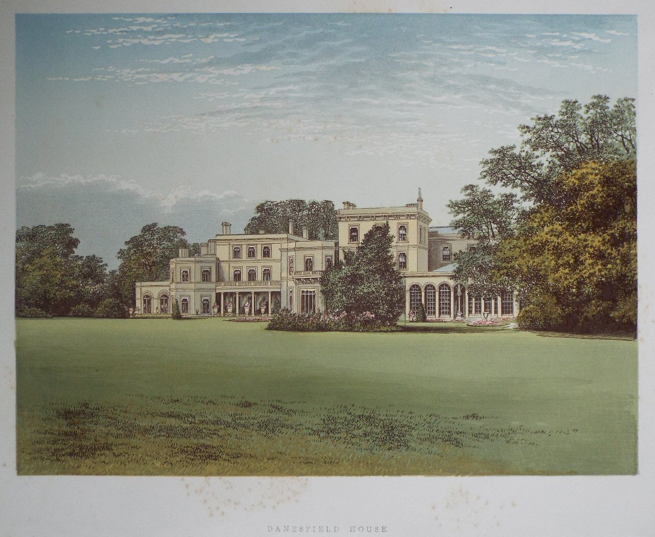 Chromo-lithograph - Danesfield House.