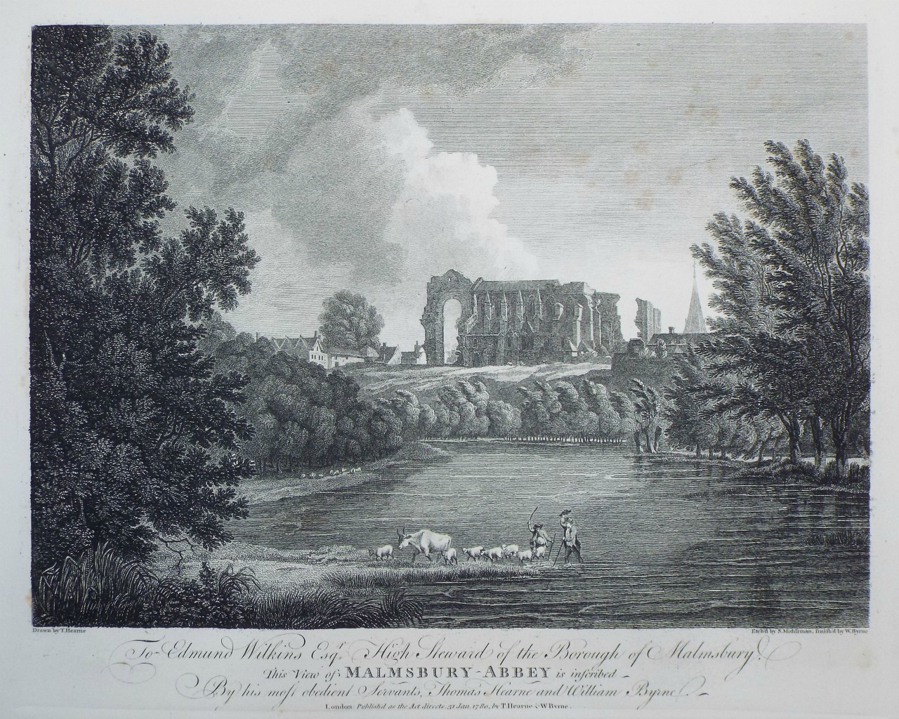 Print - Malmsbury-Abbey - Middiman