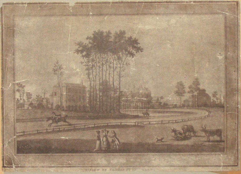 Mezzotint - A View of Paddington Green