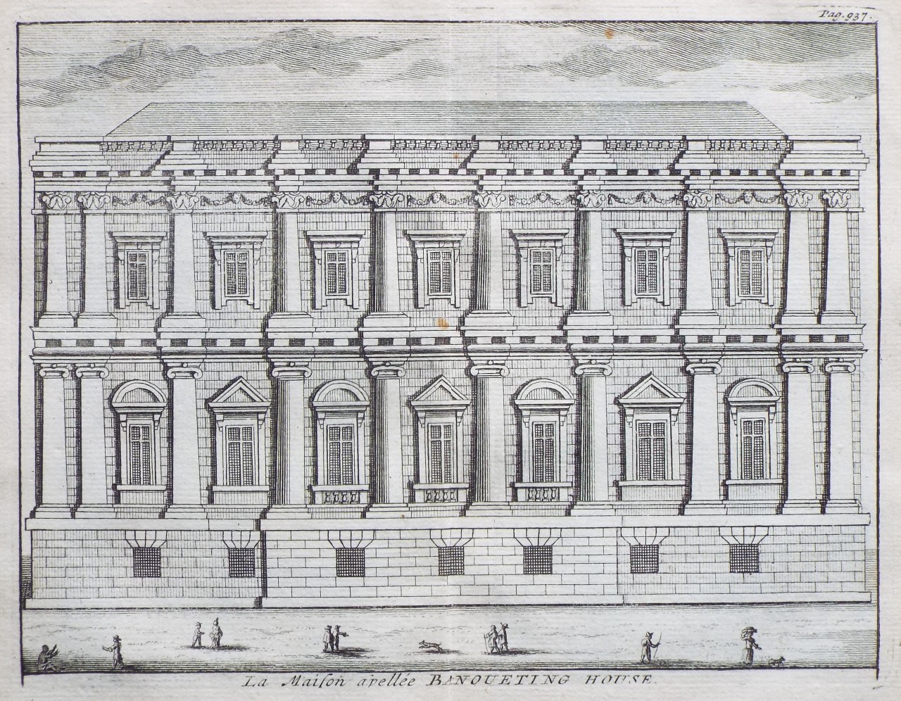Print - La Maison appellee Banqueting House.