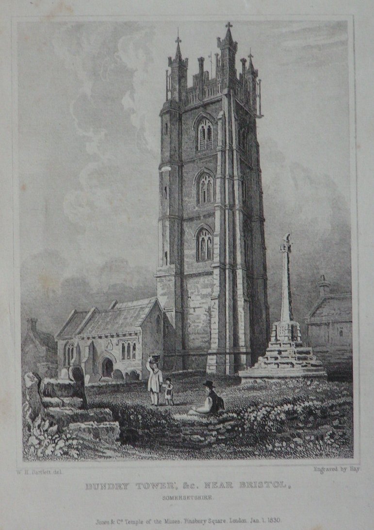 Print - Dundry Tower, &c near Bristol - 