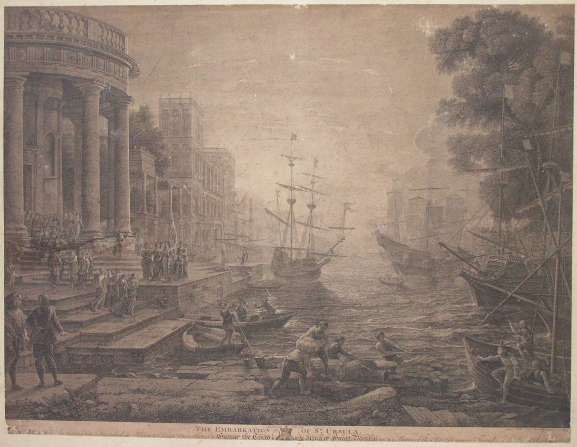 Print - The Embarkation of St. Ursula - Fittler