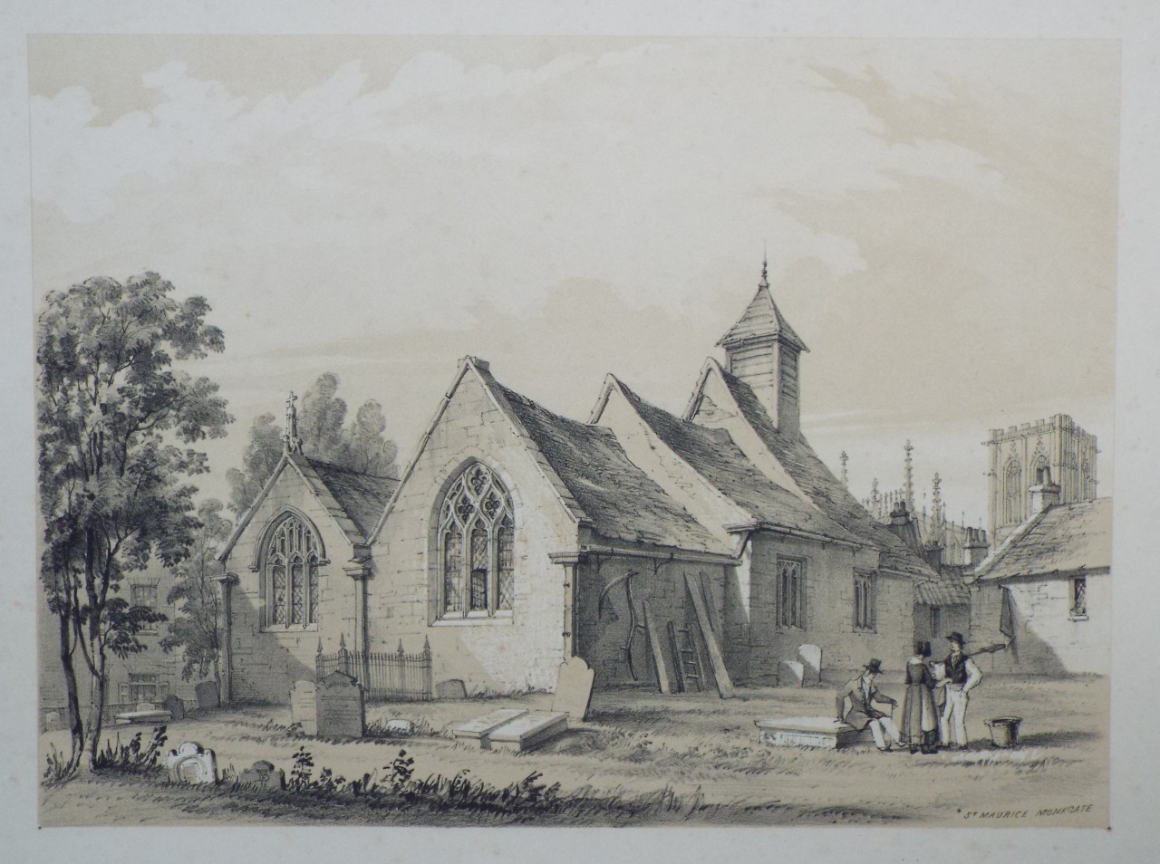 Lithograph - St. Maurice, Monkgate - Monkhouse