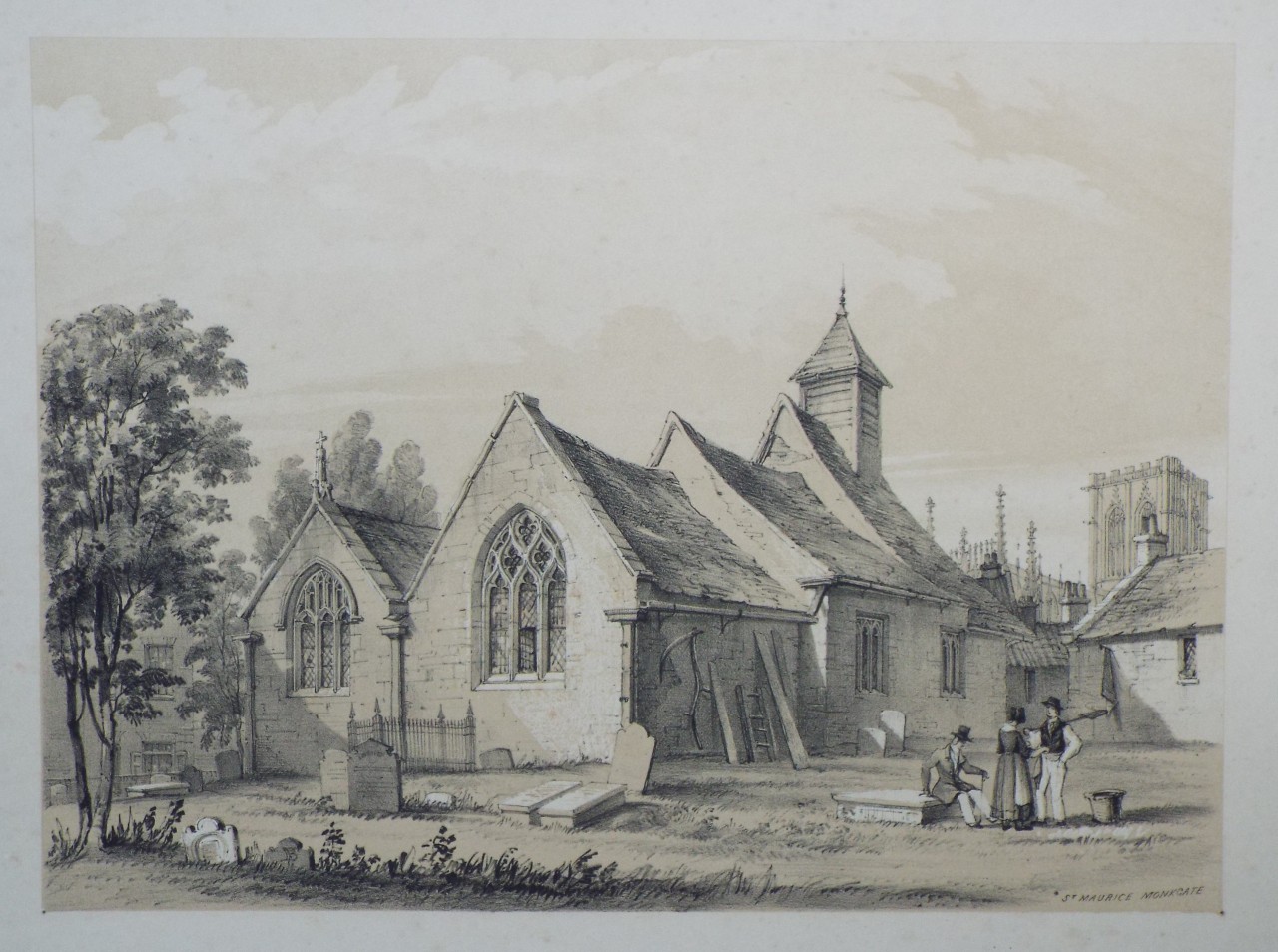 Lithograph - St. Maurice Monkgate - Monkhouse