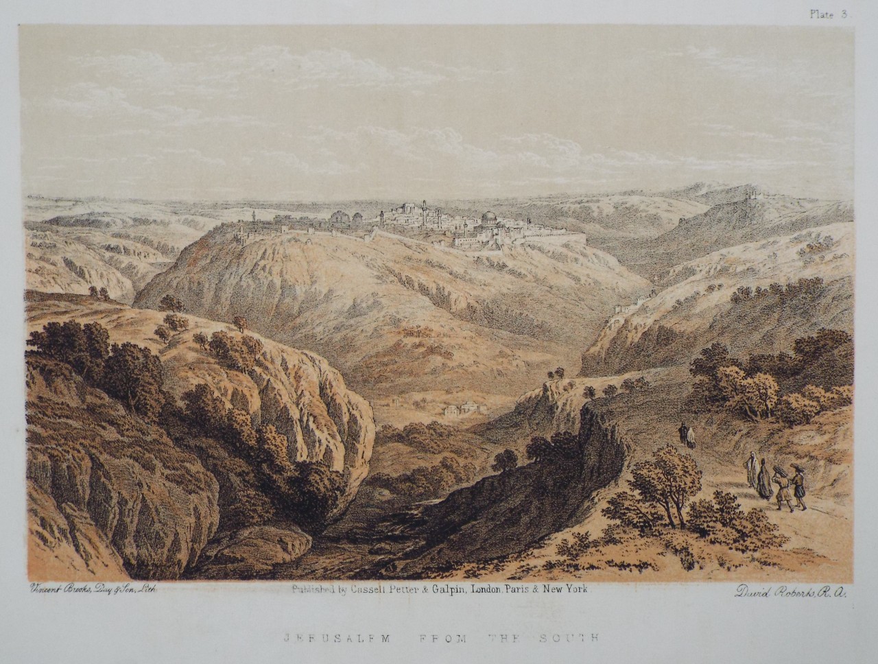 Lithograph - Jerusalem from the South.