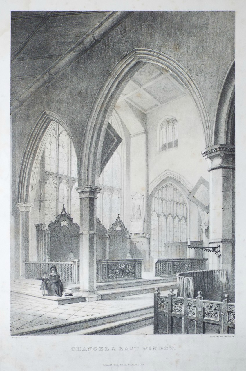 Lithograph - Chancel & East Window.