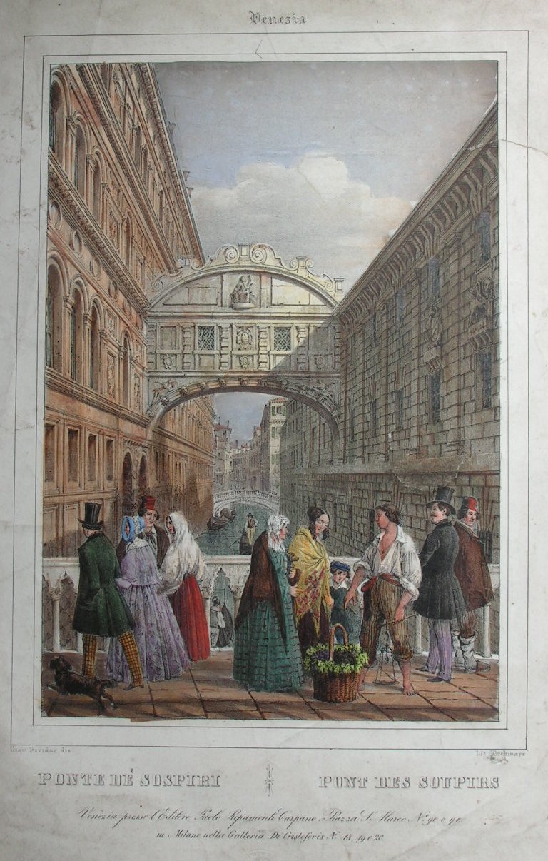 Lithograph - Venezia Ponte de Suspiri | Pont des Soupirs - 