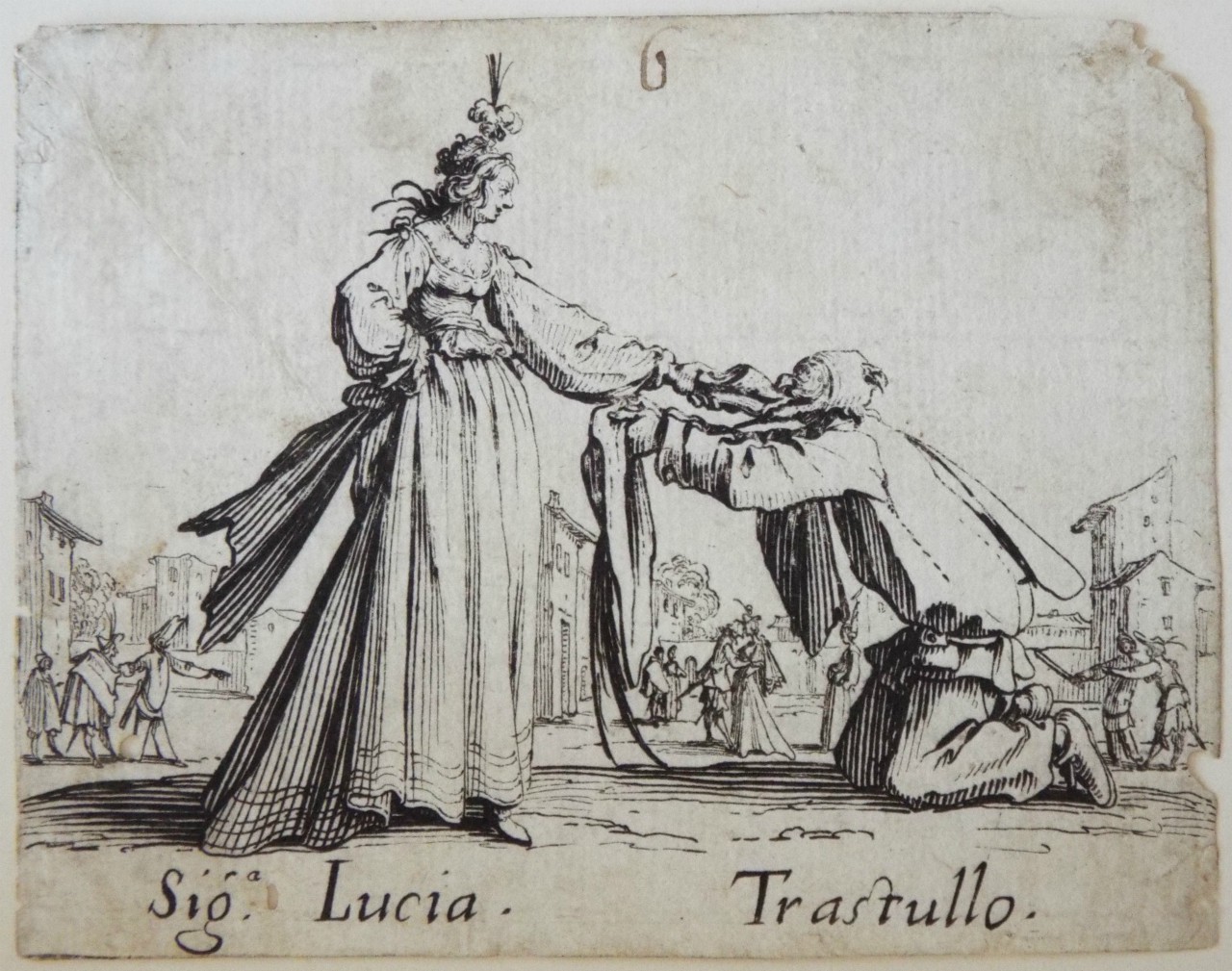 Etching - Siga. Lucia. Trastullo. - Callot