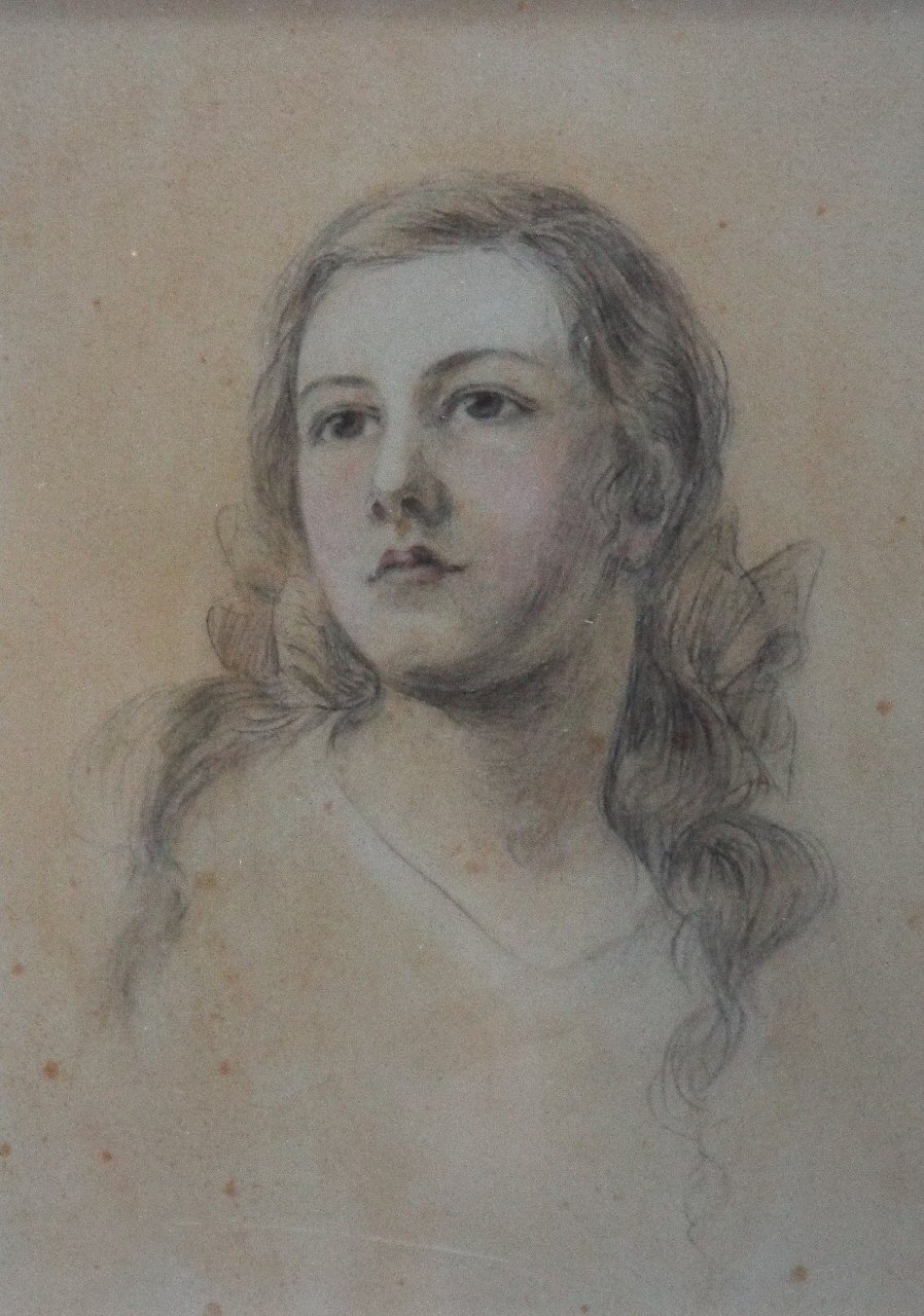 Pencil & watercolour - Portrait of a young woman