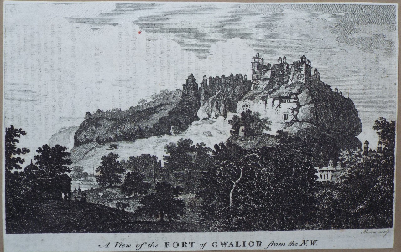 Print - A View of the Port of Gwalior from the N. W. - 