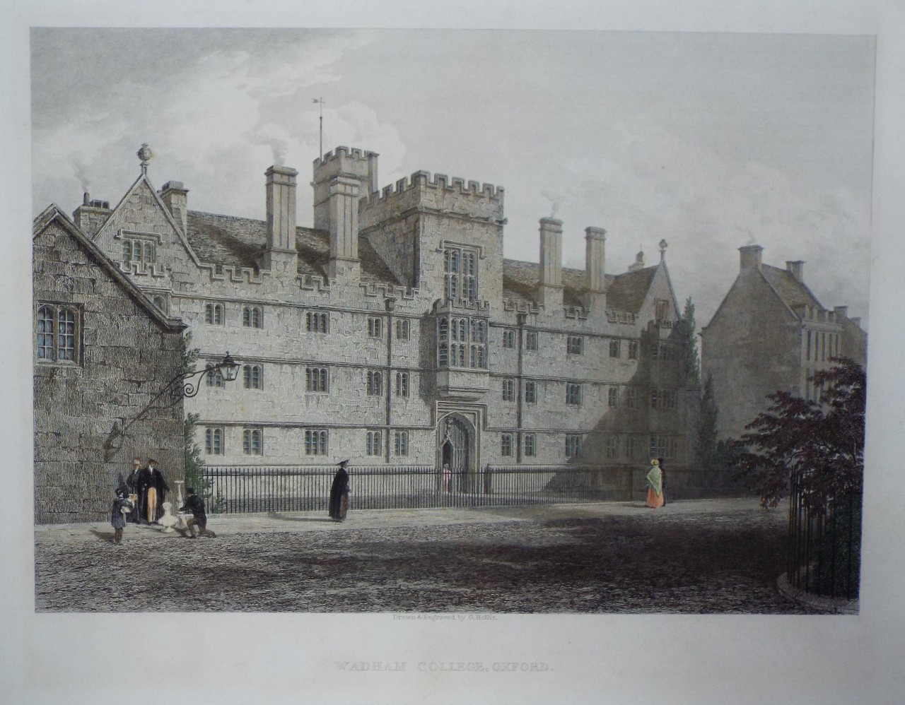 Print - Wadham College, Oxford. - Hollis