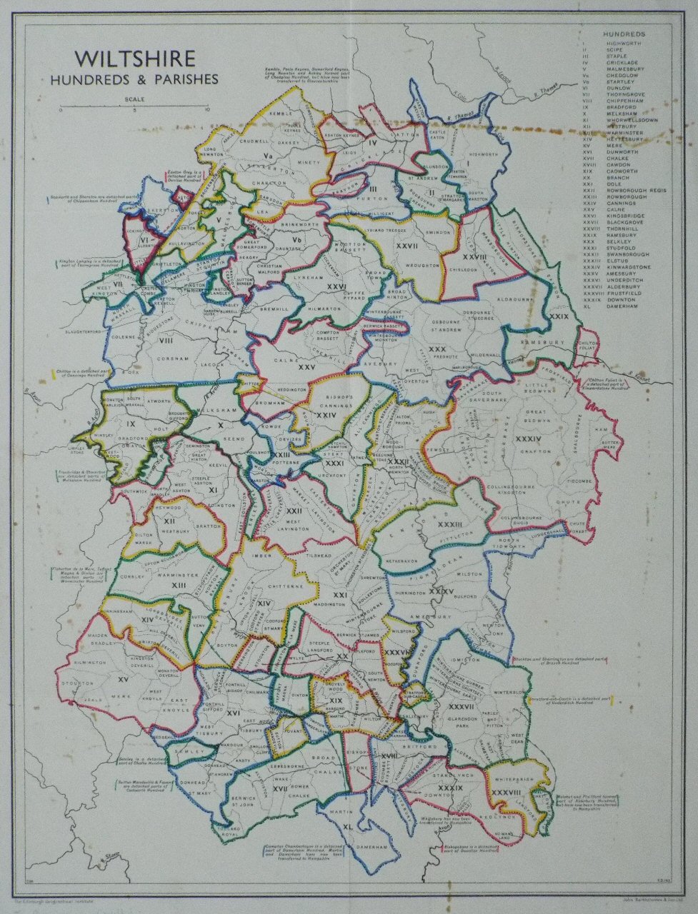 Map of Wiltshire
