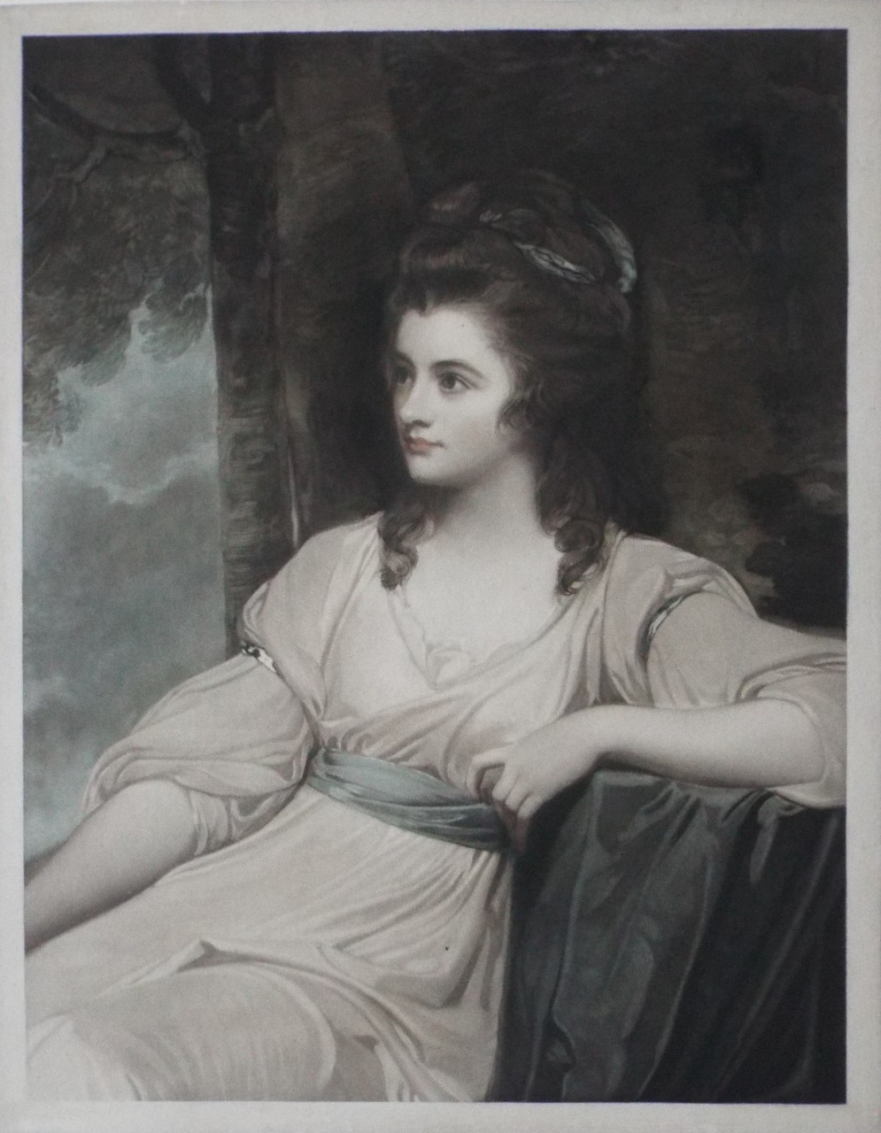 Mezzotint - The Honourable Charlotte Clive