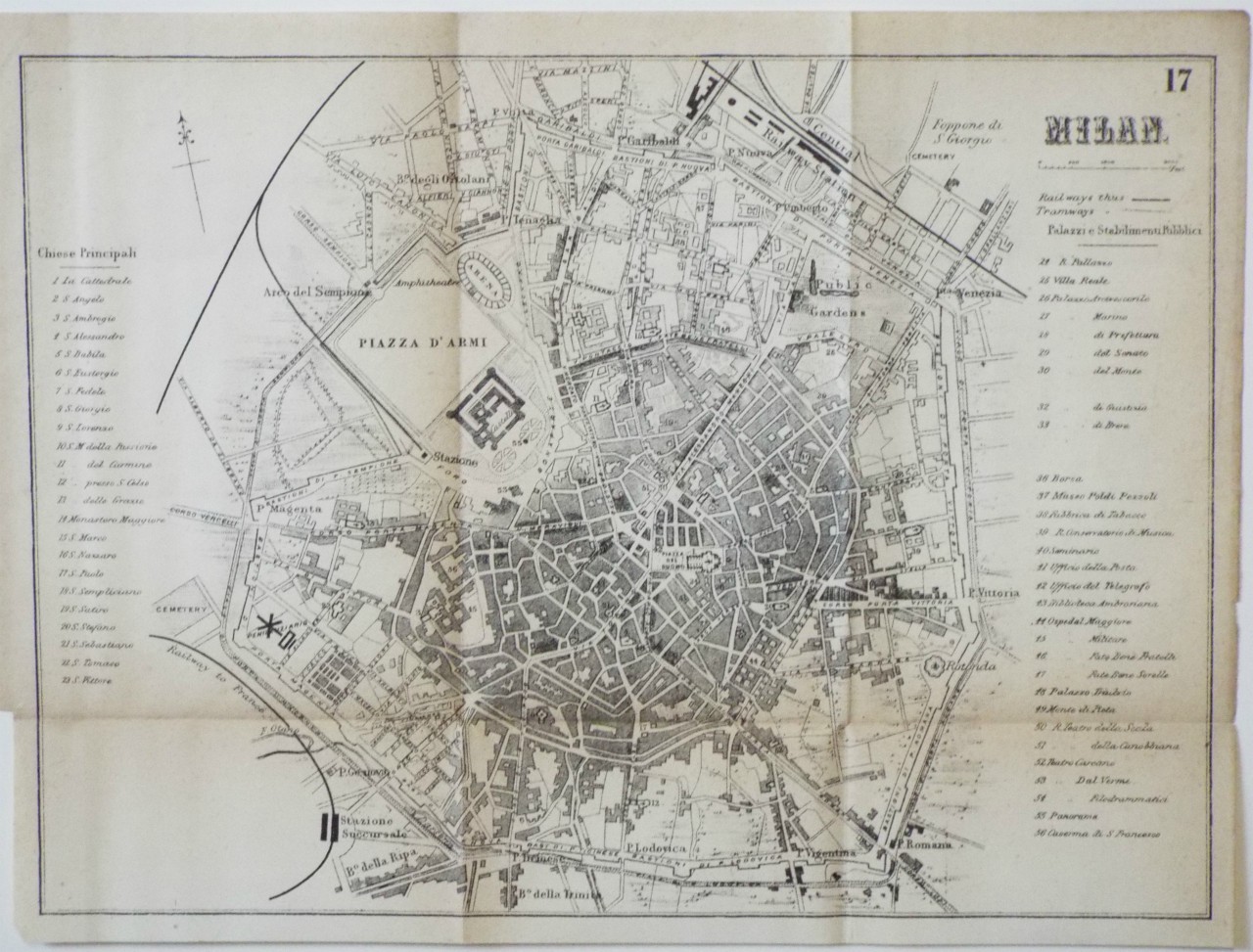 Map of Milan - Milan