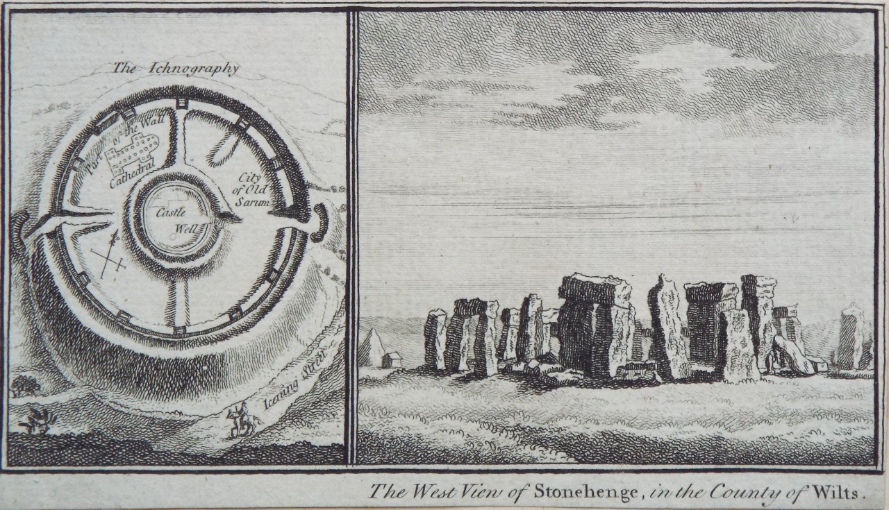 Print - The West View of Stonehenge, in the County of Wilts.