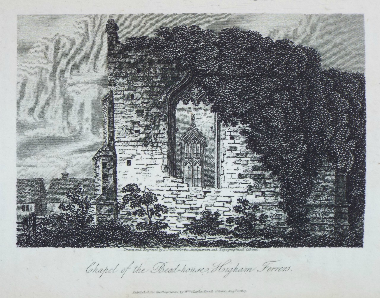 Print - Chapel of the Bead-house, Higham Ferrers. - Storer