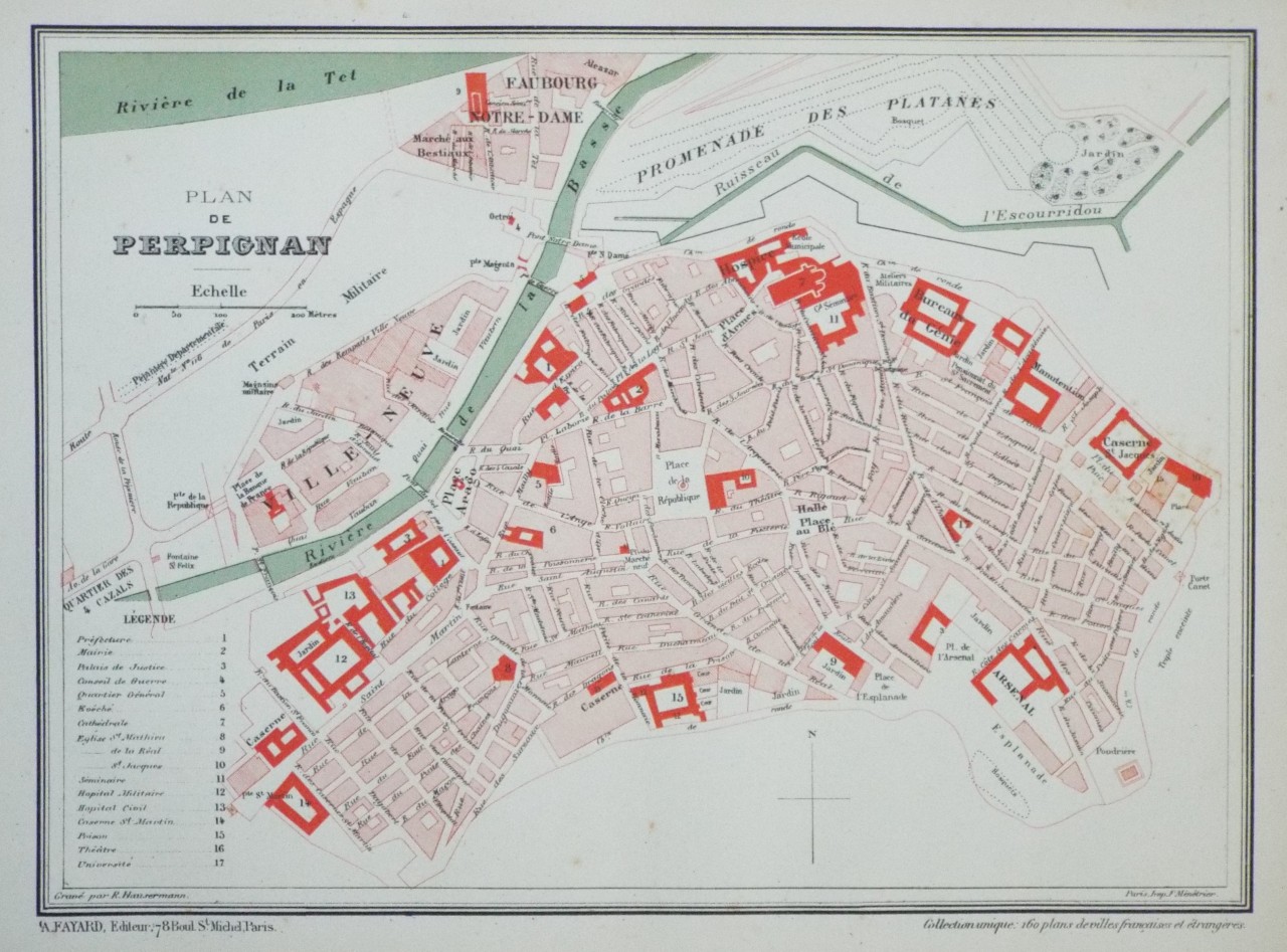 Map of Perpignan - Perpignan