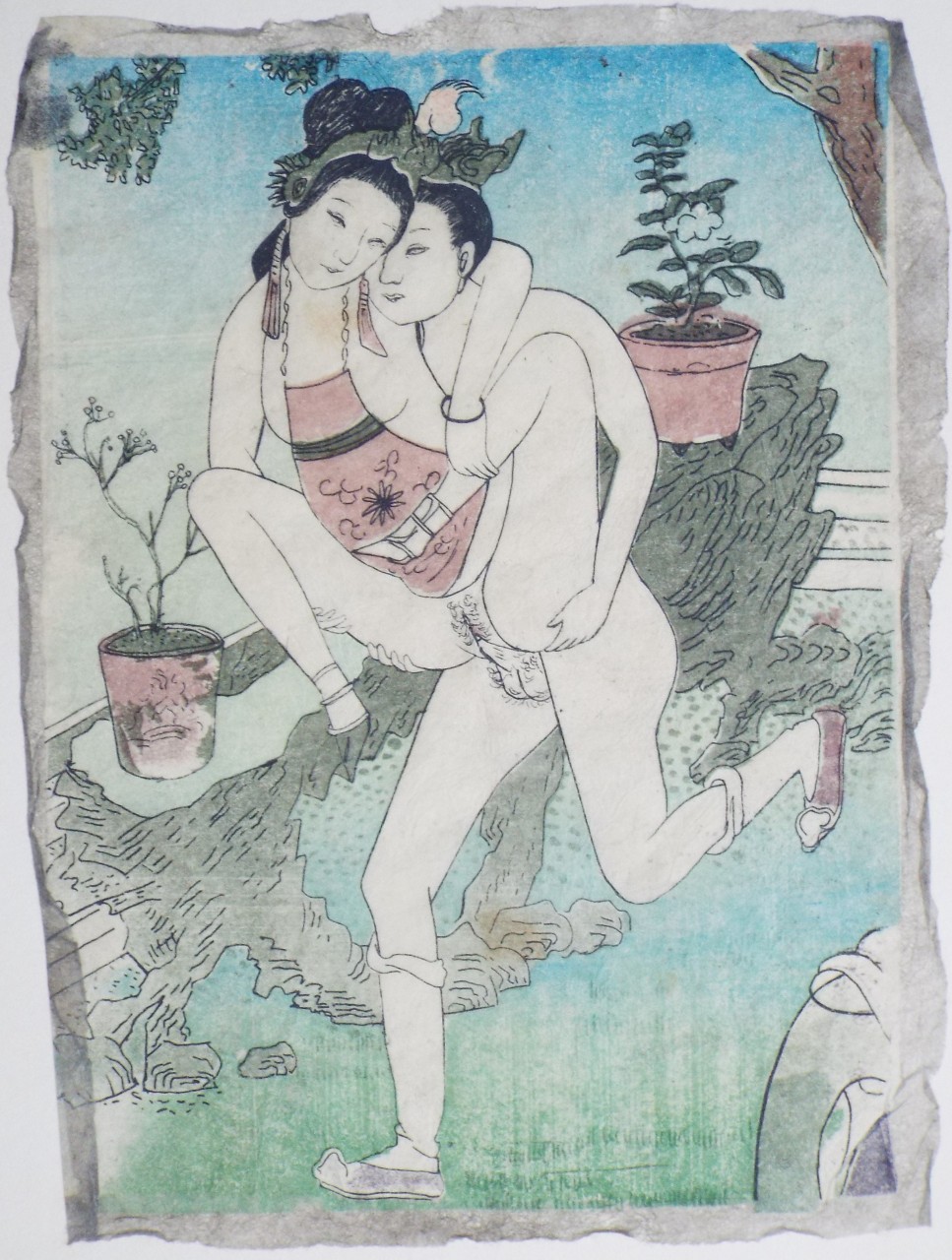 Woodblock - Chinese erotic print