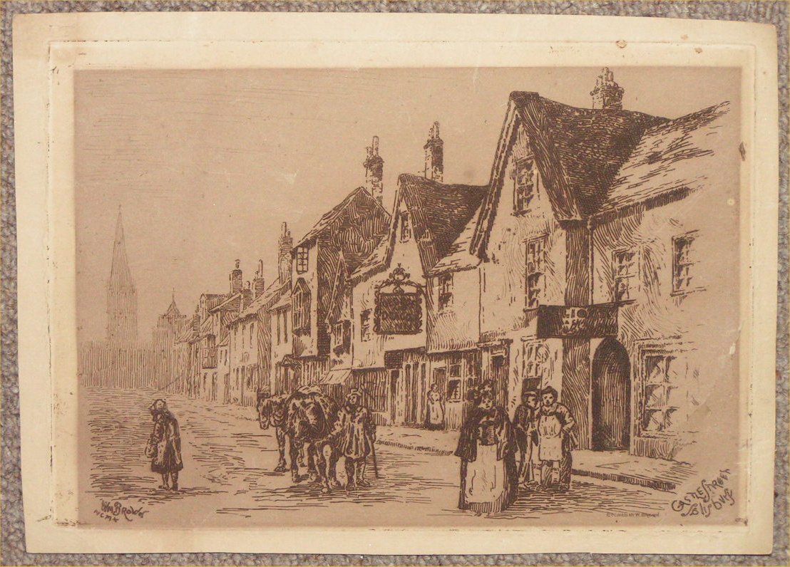 Etching - Castle Street Salisbury