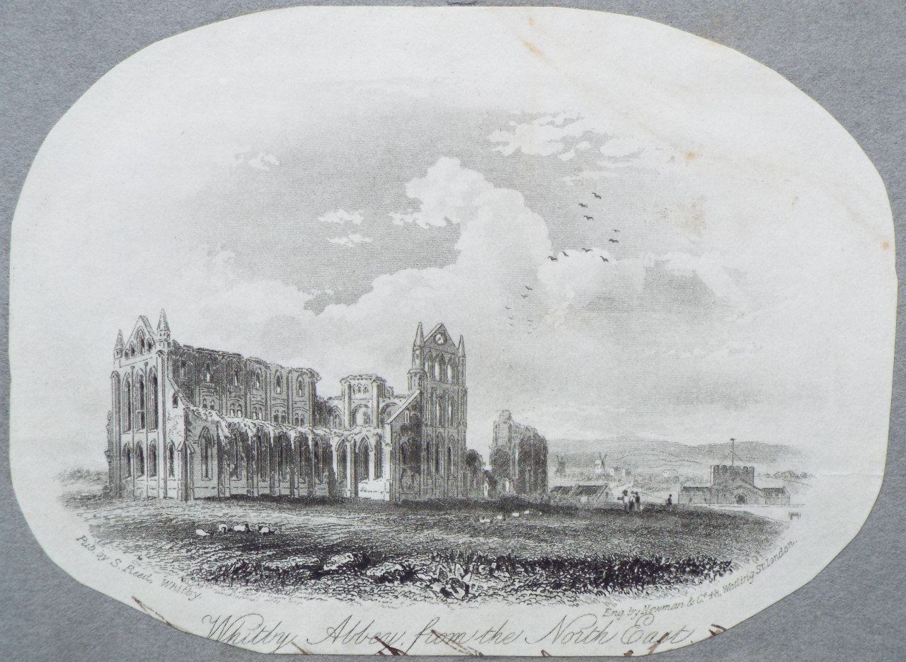 Steel Vignette - Whitby Abbey, from the North East. - Newman