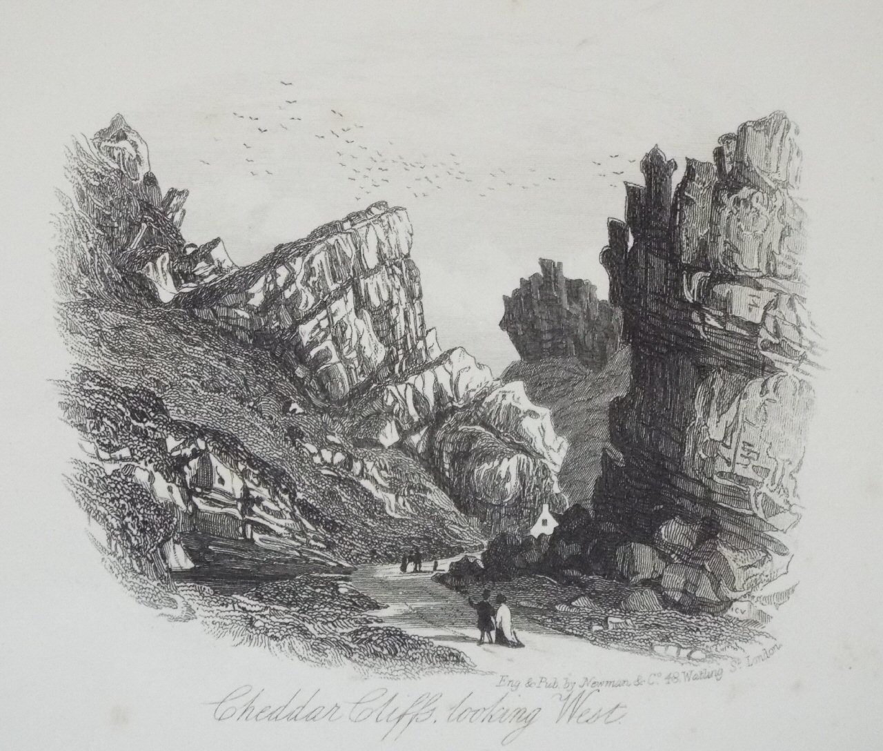 Steel Vignette - Cheddar Cliffs, looking West - Newman
