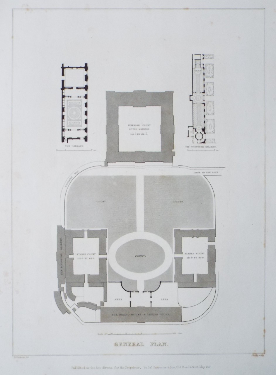 Print - Plan of the Principal Story. - Roffe