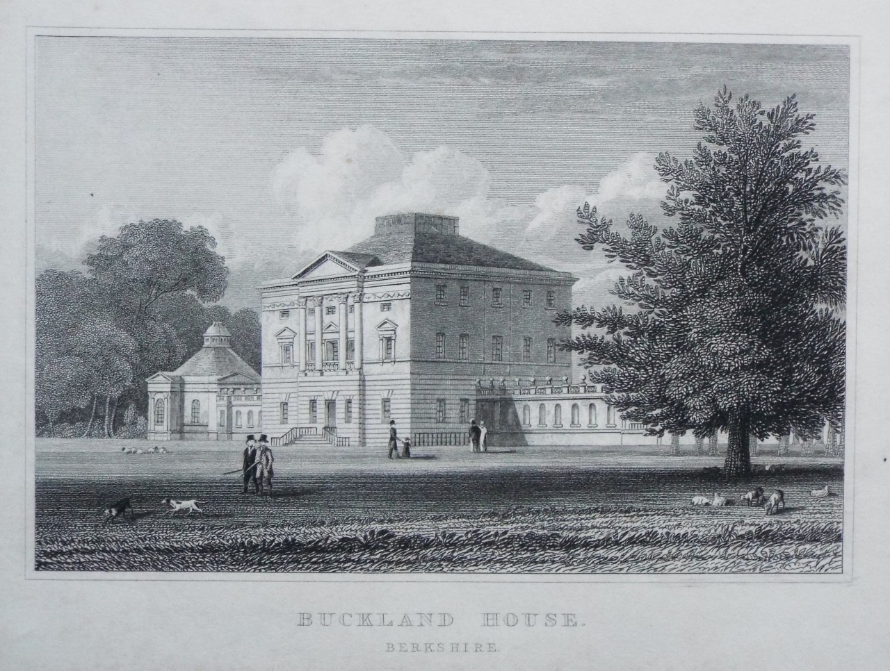 Print - Buckland House. Berkshire.