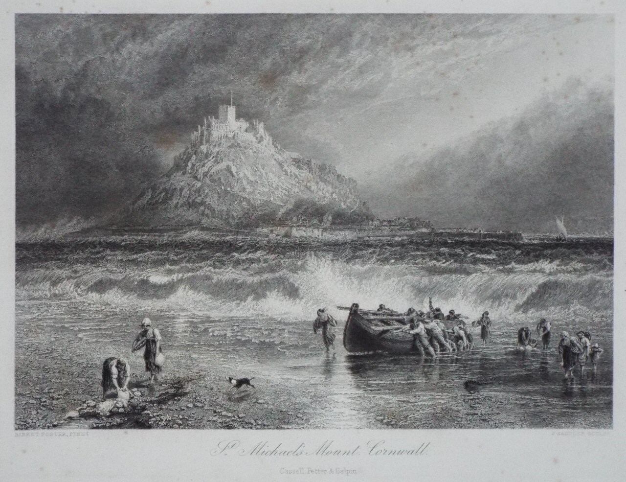 Print - St. Michael's Mount, Cornwall. - Saddler