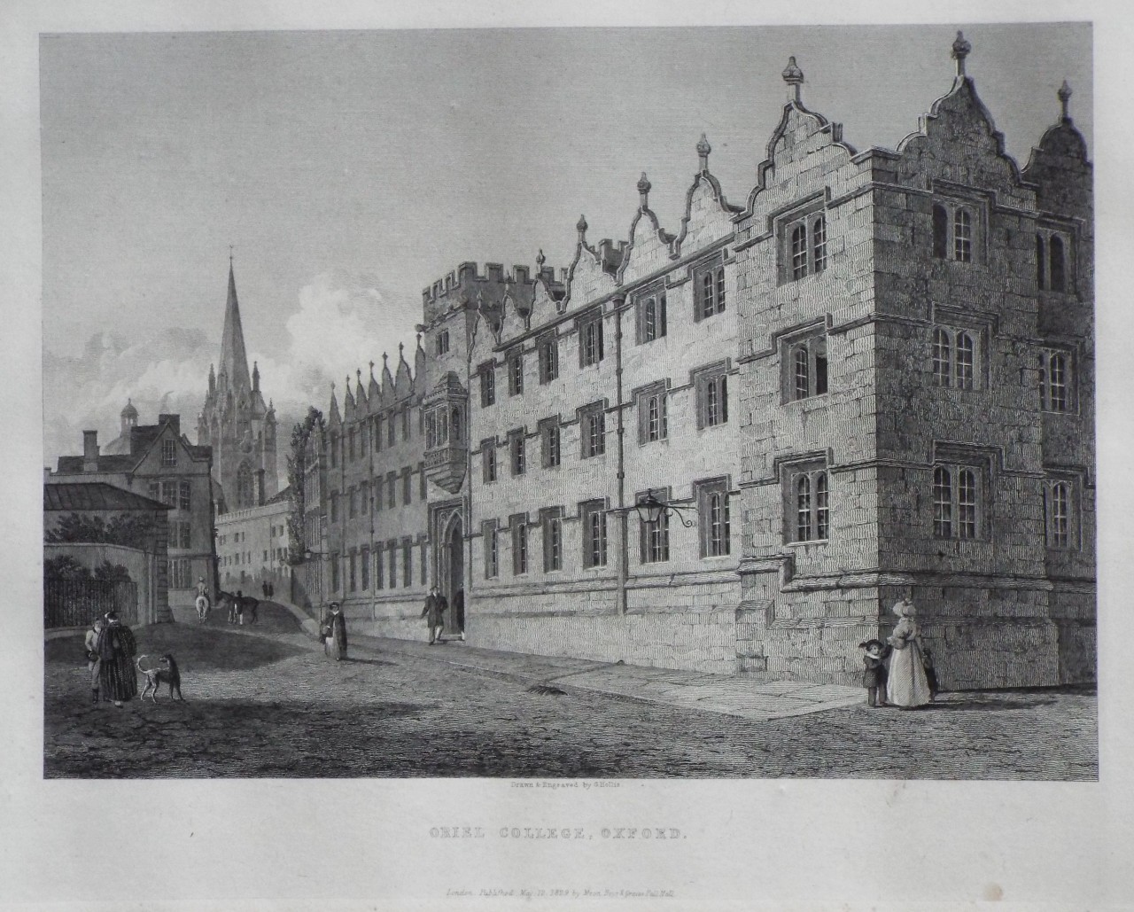 Print - Oriel College. - Hollis