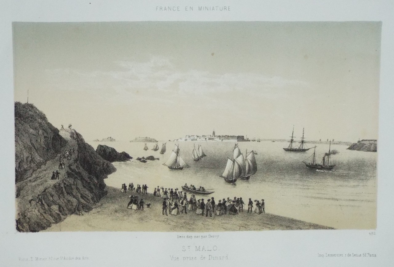 Lithograph - St. Malo Vue prise de Dinard. - 