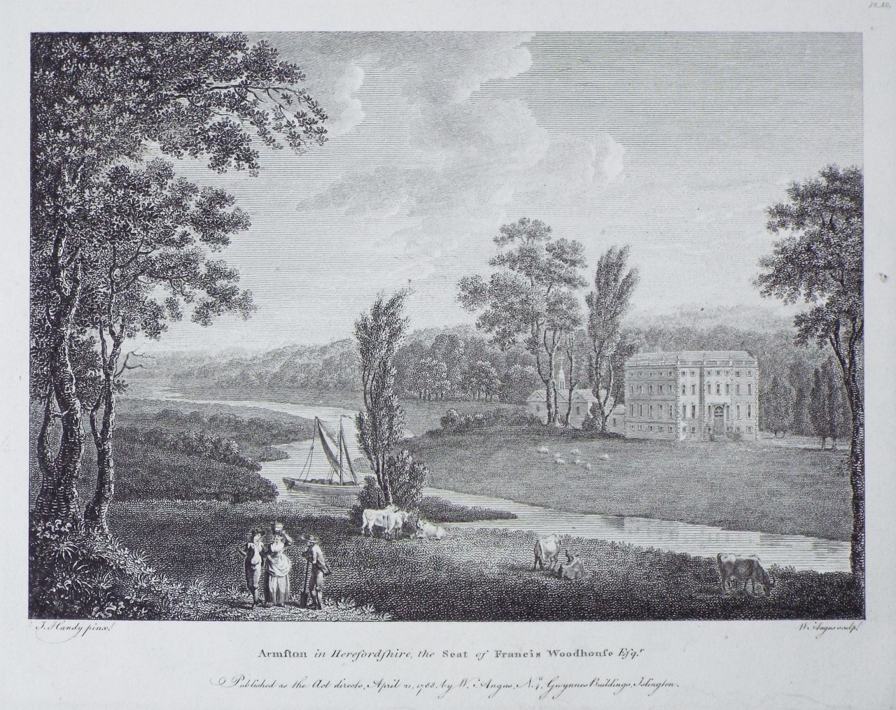 Print - Armston in Herefordshire, the Seat of Francis Woodhouse Esqr. - Angus
