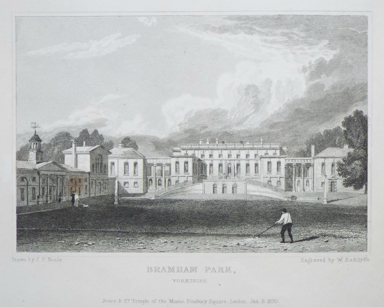 Print - Bramham Park, Yorkshire.  - Radclyffe