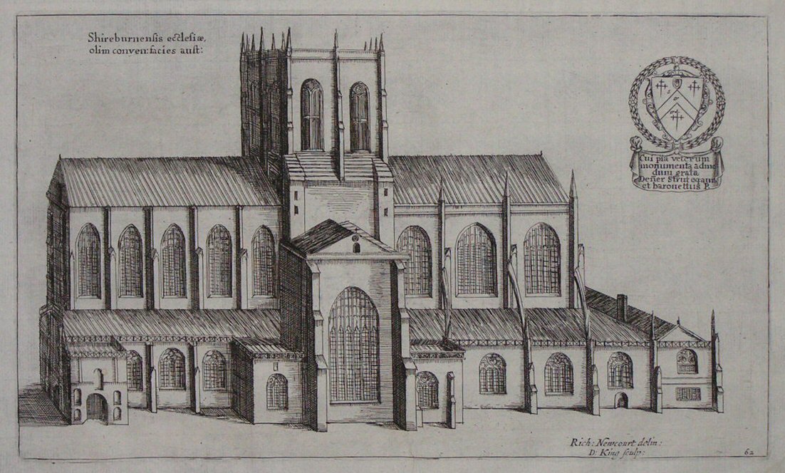 Print - Shireburnensis ecclesiae, olim conven:facies aust - King