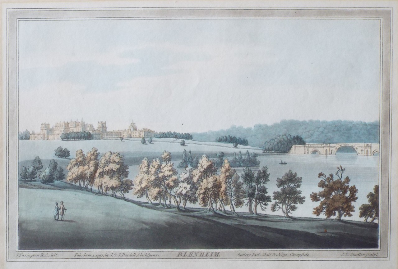 Aquatint - Blenheim. - Stadler