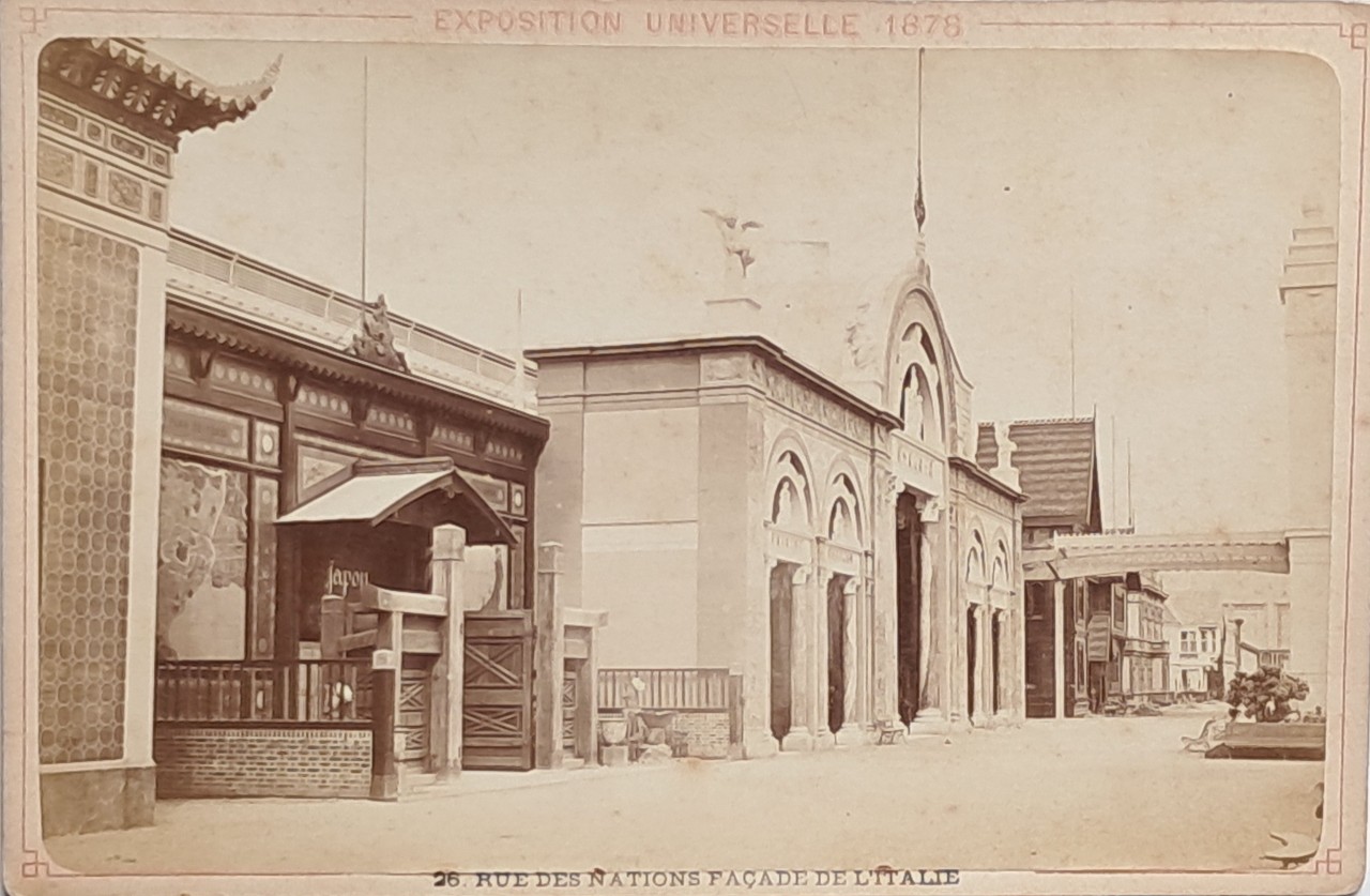 Photograph - Exposition Universelle 1876. Rue des Nations Facade de l'Italie