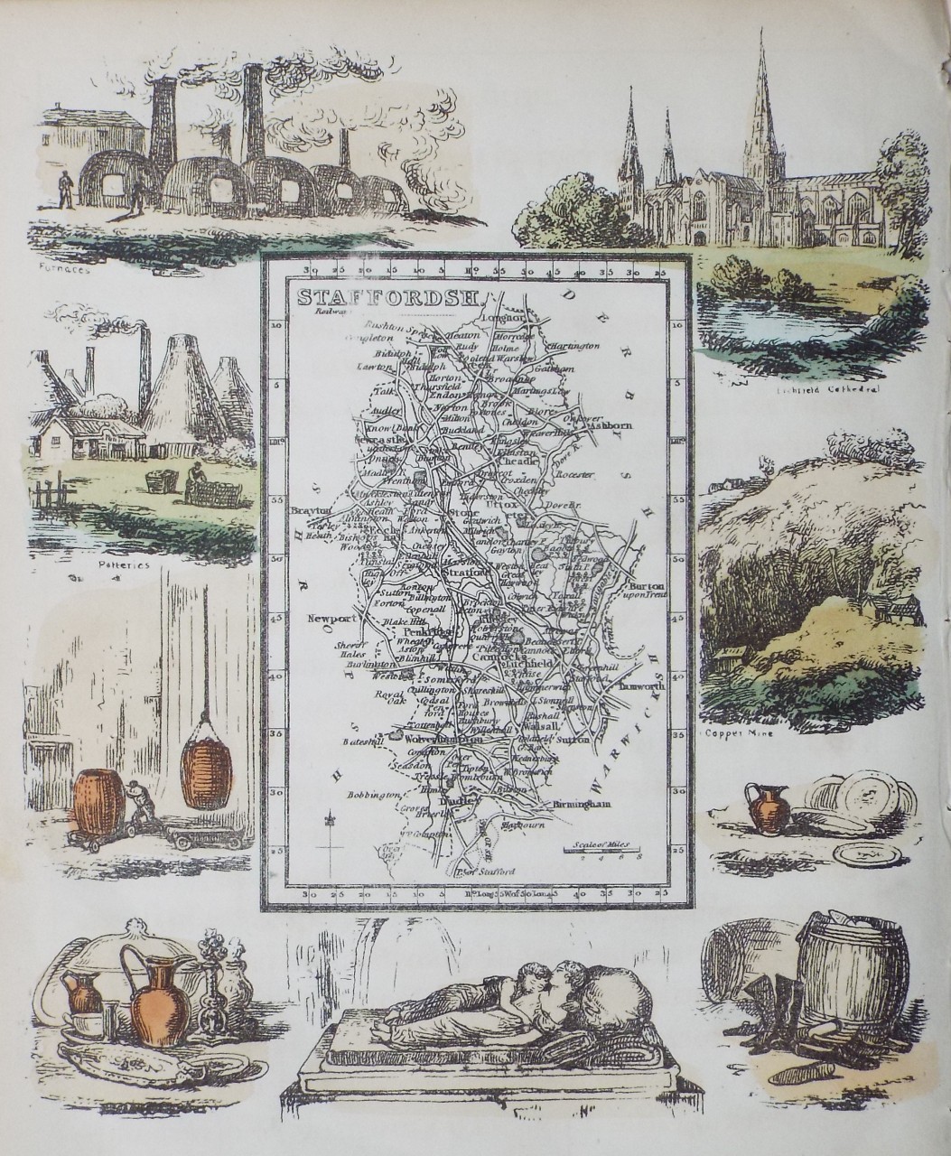 Map of Staffordshire