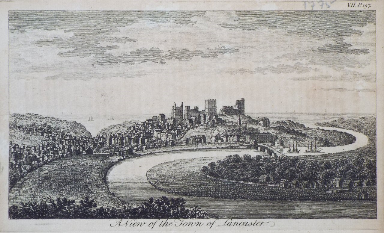 Print - A View of the Town of Lancaster.