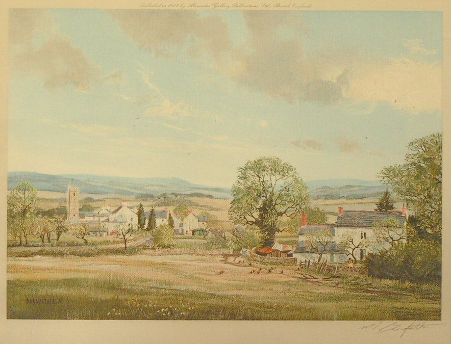 Photolithograph - (Village landscape)