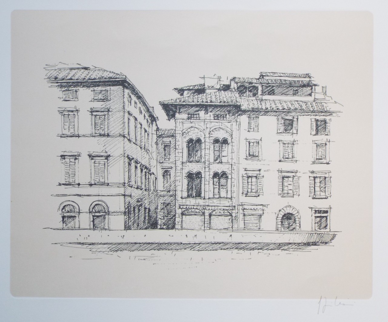Photolithograph - Palazzo Prini Aulla Ora Lanfranchi