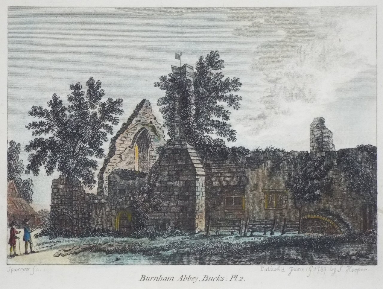 Print - Burnham Abbey, Bucks: Pl.2. - 