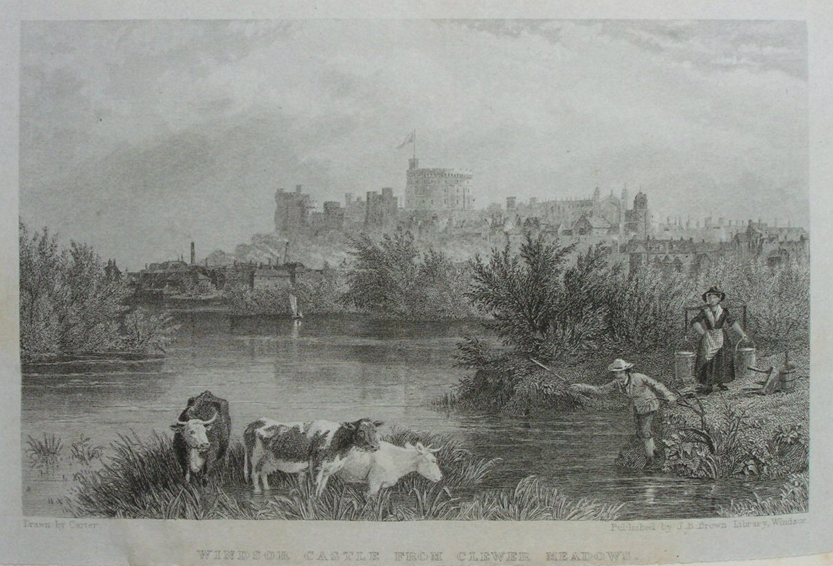 Print - Windsor Castle from Clewer Meadows