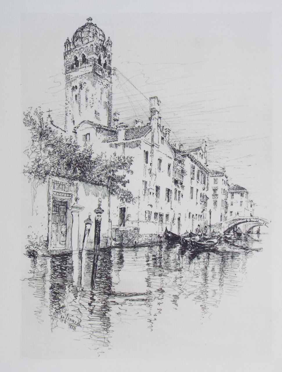 Etching - A Venetian Palazzo - Pennell