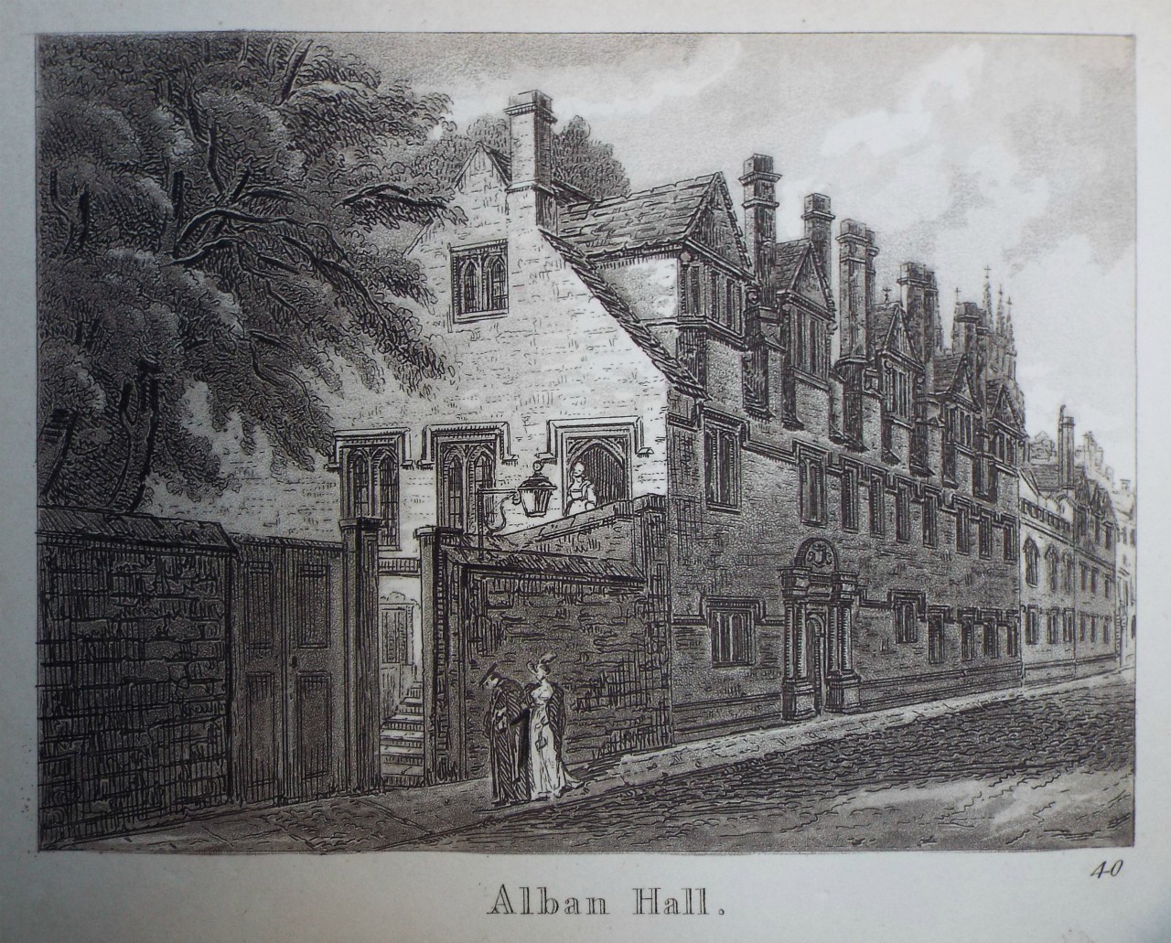 Aquatint - Alban Hall.