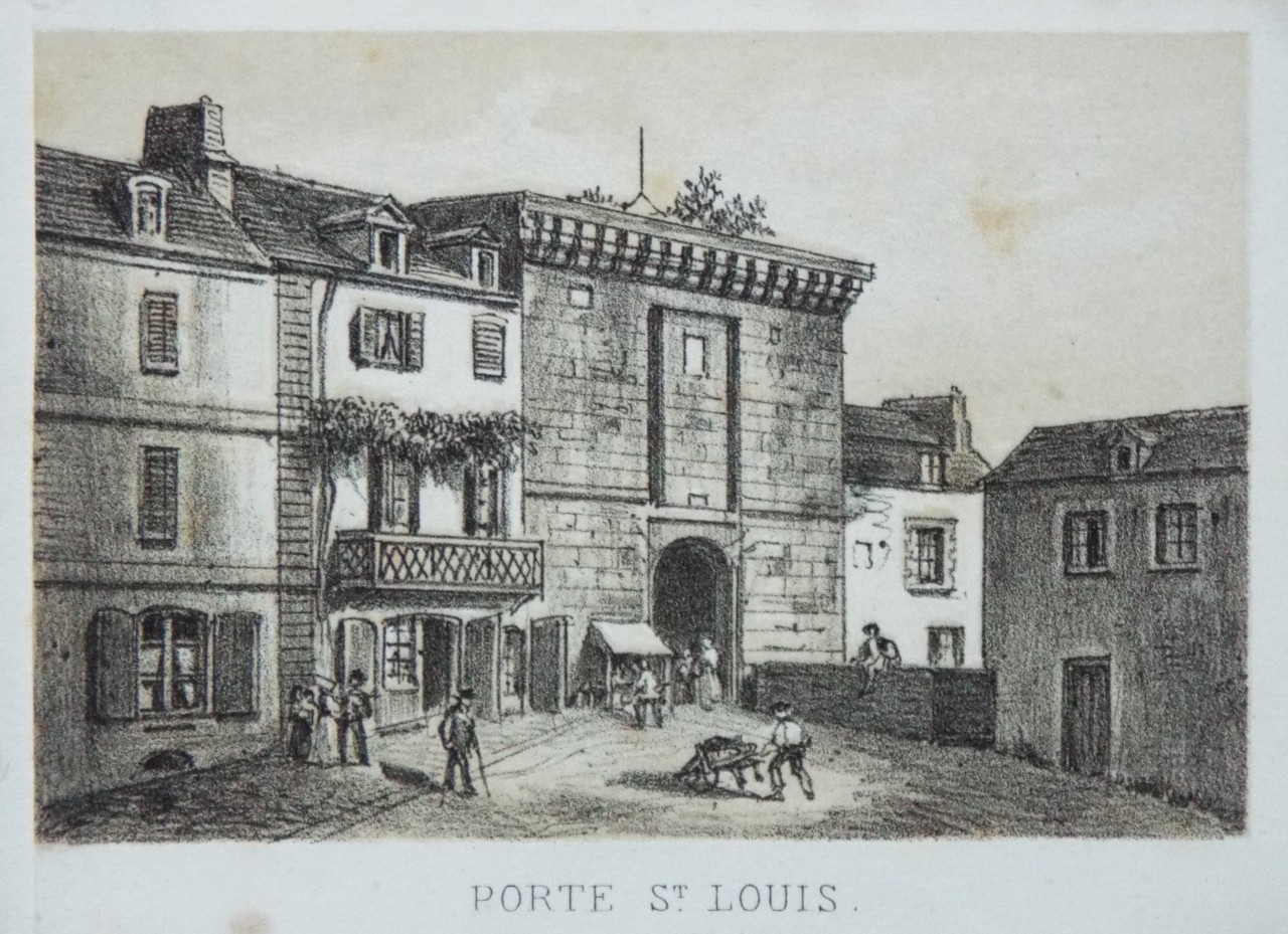 Lithograph - Porte St. Louis.