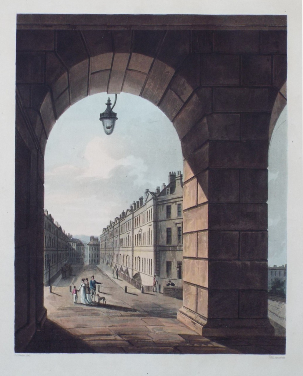 Aquatint - Great Pulteney Street - Hill